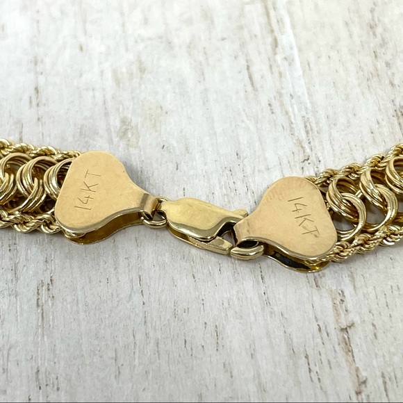 14K solid gold necklace, 13.4g - Picture 9 of 16